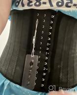 img 1 attached to YIANNA Underbust Sports Waist Trainer For Hourglass Body Shape And Tummy Control During Workouts - Short Torso Corset Body Shaper review by Rodney Nelson