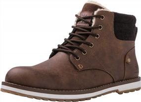 img 3 attached to Winter-Ready: Men'S Combat Boots With Moc Toe Design By GLOBALWIN