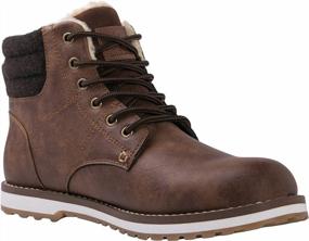img 2 attached to Winter-Ready: Men'S Combat Boots With Moc Toe Design By GLOBALWIN