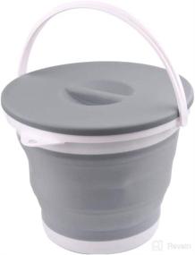 img 3 attached to 🚰 Ahyuan Collapsible Water Bucket: Portable, Multifunctional, and Space-saving Gray Water Container for RV, Camping, Marine, and Outdoor Activities