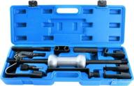 🔧 8milelake dent repair tool set with 10lbs universal slide hammer - auto truck dent puller kit, 13-piece dent removal tool set logo