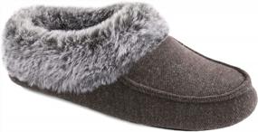 img 2 attached to Soft Plaid Slippers For Women With Memory Foam And Faux Fur Lining By ULTRAIDEAS - Ultimate Comfort