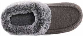 img 1 attached to Soft Plaid Slippers For Women With Memory Foam And Faux Fur Lining By ULTRAIDEAS - Ultimate Comfort