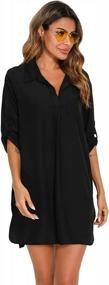 img 2 attached to Stylish And Comfortable Beach Dress: EISHOPEER Women'S Swim Cover Up Shirt In Various Sizes