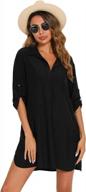 stylish and comfortable beach dress: eishopeer women's swim cover up shirt in various sizes logo