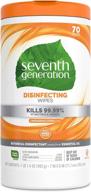 seventh generation lemongrass citrus disinfecting multi-surface wipes - 70 count (packaging may vary) logo