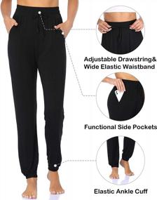 img 2 attached to Женские джоггеры для йоги ASIMOON: удобные спортивные штаны с высокой талией и удобными карманами