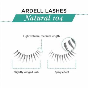 img 1 attached to Pack Of 4 Ardell Natural Lashes 104 Black False Eyelashes For Enhanced SEO