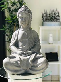 img 1 attached to Experience Zen: Kante 25.6" Lightweight Buddha Statue For Indoor And Outdoor Meditation