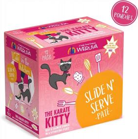 img 3 attached to Weruva Cats In The Kitchen Paté, Beef & Salmon Karate Kitty Pouch (Pack Of 12), 3Oz