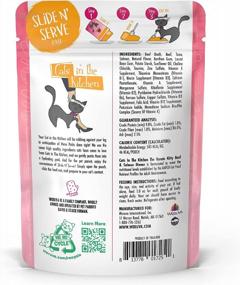 img 2 attached to Weruva Cats In The Kitchen Paté, Beef & Salmon Karate Kitty Pouch (Pack Of 12), 3Oz
