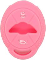 🔑 segaden pink silicone remote key fob cover protector case holder skin jacket for bmw mini cooper 3 button cv4904 logo