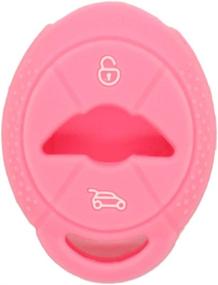 img 3 attached to 🔑 SEGADEN Pink Silicone Remote Key Fob Cover Protector Case Holder Skin Jacket for BMW Mini Cooper 3 Button CV4904