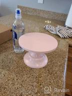 img 1 attached to Pink Cake Stand Wedding Dessert Cupcake 8 Inches/ 20Cm Round Cake Stands For Birthday Party Wedding Anniversary Baby Shower (Pink, Diam 8") review by Jamie Eddington