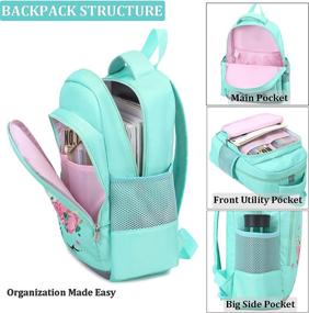 img 1 attached to Backpack Lightweight Rainbow Preschool Kindergarten Backpacks via Kids' Backpacks