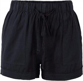 img 1 attached to Dokotoo Women'S Comfortable Drawstring Shorts With Elastic Waist And Convenient Pockets