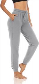 img 3 attached to Cotton Joggers With Pockets For Women - Comfortable Athletic Sweatpants For Yoga, Lounge, And Workout With Drawstring Waist