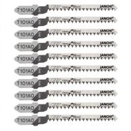 50-pack t101ao t-shank contractor jigsaw blade set: high carbon steel, 3-inch 20tpi blades for efficient wood, pvc, and plastic cutting logo