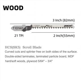 img 3 attached to 50-Pack T101AO T-Shank Contractor Jigsaw Blade Set: High Carbon Steel, 3-Inch 20TPI Blades for Efficient Wood, PVC, and Plastic Cutting