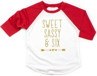 🎂 sugar & spice: sweet sassy outfit girls' birthday shirt - tops, tees & blouses logo