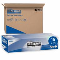 kimtech delicate task wipers for precise cleaning, 2-ply, 120 wipes/box, case of 15 boxes logo