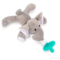 babyluvs stuffed pacifier elephant teething logo