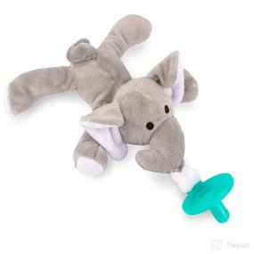 img 4 attached to BabyLUVS Stuffed Pacifier Elephant Teething