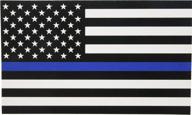 👮 support law enforcement with our thin blue line flag decal - 3x5 in. sticker for cars and trucks logo