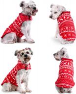 сохраняйте тепло и праздничное настроение с двусторонним светоотражающим рождественским пальто для собак yoption - идеально подходит для маленьких, средних и крупных собак! логотип