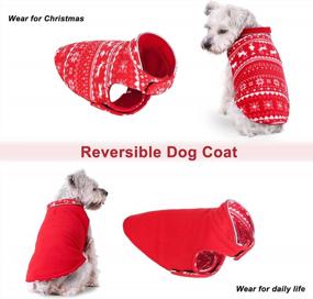 img 1 attached to Stay Warm And Festive With Yoption'S Reflective Reversible Christmas Dog Coat - Ideal For Small, Medium, And Large Dogs!