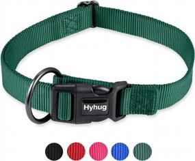 img 4 attached to Durable And Safe Dog Collar For Small Pup Boys And Girls - Hyhug Nylon Classic With Quick On & Off Buckle