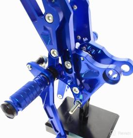 img 1 attached to Krace Motorcycle Footrests Adjustable 2012 2015