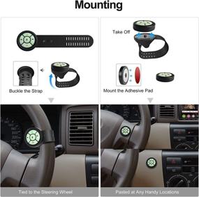 img 2 attached to 📱 ATOTO AC-44F8 Watchband Style Wireless Remote Control with Luminous Buttons and Key Mapping - Compatible with ATOTO Car Stereos and Other Brands, Ideal Substitute for Steering Wheel Controls