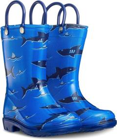 img 3 attached to 👦 ZOOGS Kids Printed Rainboots Boys' Shoes - Outdoor: Splash-proof Style and Durability for Boys