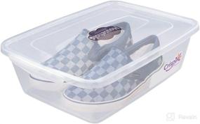 img 3 attached to 📦 Anbers 14 Quart Clear Latching Storage Containers - 4-Pack with Lid