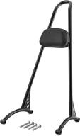 20-inch glossy black sissy bar backrest pad, triple polished - compatible with harley sportster xl models 2004-2022 (883, 1200 xl) логотип