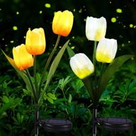 tulip solar garden lights - украсьте свое открытое пространство автоматическими солнечными цветочными фонарями логотип
