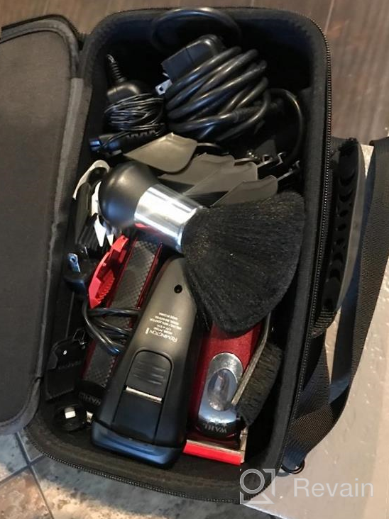 img 1 attached to Travel In Style With CASEMATIX Hair Clipper Barber Case - Holds Three Clippers And Conveniently Stores Hair Cutting Supplies review by Matthew Peterson