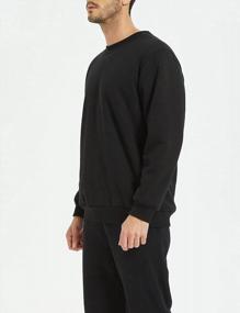 img 1 attached to Yeokou Men'S Thick Sherpa Lined Fleece Sweatshirt Warm Pullover Top For Fashionable Winter Wear