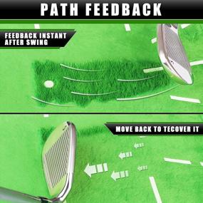 img 2 attached to Champkey 2.0 Golf Impact Mat With Replaceable Surfaces - 13" X 17" For Path Feedback In Golf Practice