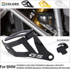 img 4 attached to Modeer For BMW R1200GS LC R1250GS Adventure Motorcycle Accessories Rear Brake Fluid Pump Reservoir Guard Cover Protect R 1200 1250 GS ADV R1200 R1250 HP R1200GSA R1250GSA HP1250 (Black-GS)