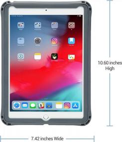 img 3 attached to K-12 Student & Teacher IPad 9.7 Case With Integrated Screen Protector – Durable, Rugged Protection From Impact And Compression - Brenthaven Edge 360 Gray (5Th/6Th Gen)