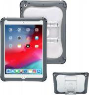 k-12 student & teacher ipad 9.7 case with integrated screen protector – durable, rugged protection from impact and compression - brenthaven edge 360 gray (5th/6th gen) logo