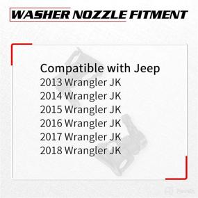 img 3 attached to OTUAYAUTO Front Windshield Washer Nozzles for 2013-2018 Jeep Wrangler JK - OEM Replacement, Spray Jet Kit (Pack of 2) - Replaces 68164356AB