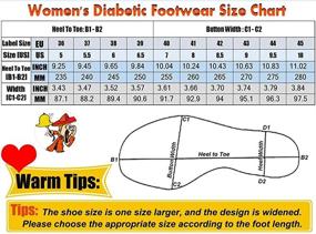 img 3 attached to Comfort and Style Combined: LESVAGO Adjustable Closures Diabetic Women's Sneakers for Athletic Activities