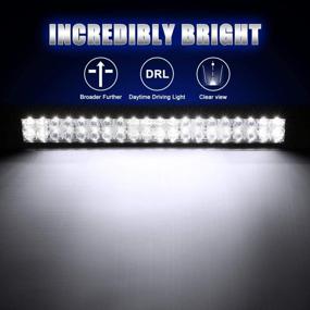 img 3 attached to Autofeel LED Light Bar Combo Kit - 52 Inch + 32 Inch 35000LM Flood Spot Beam With 4" LED Light Pods For Trucks, UTVs, And Boats