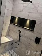 img 1 attached to Upgrade Your Bathroom with Gabrylly Shower System: Wall Mounted High Pressure 10" Rain Shower Head and 3-Setting Handheld Set - Complete Faucet Kit with 2-Way Valve in Brushed Nickel review by Kevin Flores