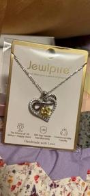 img 5 attached to Ожерелье Jewlpire Infinity Heart из стерлингового серебра 925 пробы с 2-каратным бриллиантом CZ, идеальный подарок для женщин и девочек на Рождество, День святого Валентина, день рождения или любой особый случай