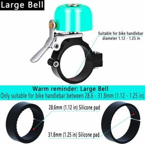 img 2 attached to Get Noticed With Greallthy Classic Brass Bicycle Bell - Loud Ringing Bike Bell For Road And Mountain Bikes