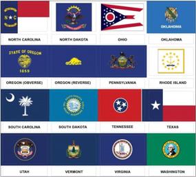 img 1 attached to Decorate With Pride: Creanoso US States And Territories Flags, And American Symbols Stickers - 2 Sets Of 8 Sheets For Fun And Easy Learning!